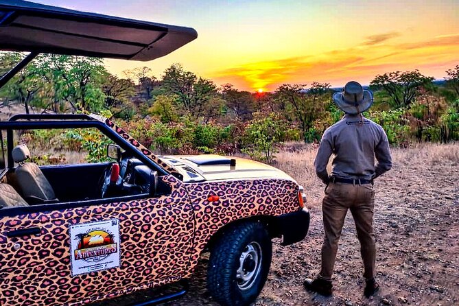 Baobab-Sunrise-Sunset-Vulture-Moonlight Safaris, 4 Options - Drinks, timing, and the small-group setup
