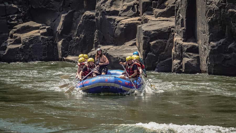 From Kasane: Full-Day White Water Rafting - Safety briefing before the first rapid