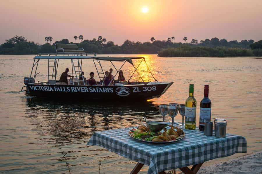 From Livingstone: Victoria Falls River Safari - Slowing down around the islands