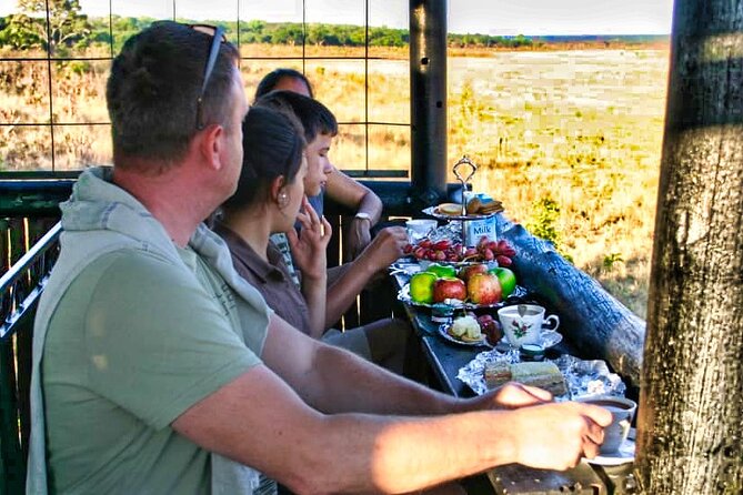 High Tea in the Savannah, Catering by Victoria Falls Hotel - Chamabondo National Park wildlife drive