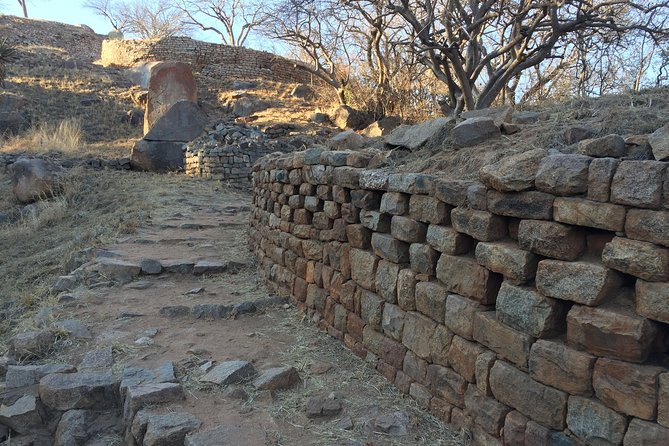 Khami Ruins Day Trip - Chevron and chequered wall decoration