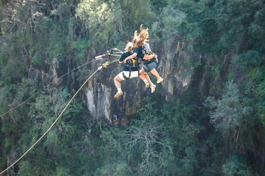 Victoria Falls: Bridge Swing - Stepping from Victoria Falls Bridge into Batoka Gorge