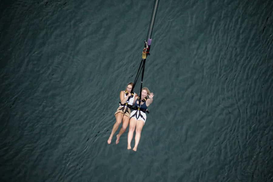 Victoria Falls: Bridge Swing - An 80-meter free fall, then a long pendulum arc