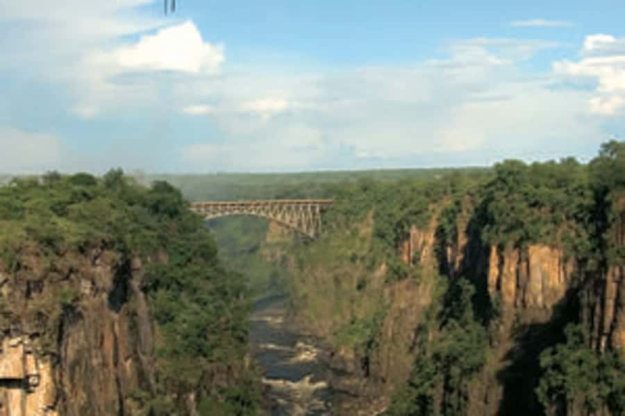 Victoria Falls: Flying Fox Experience with Transfers - Getting ready on the wooden platform