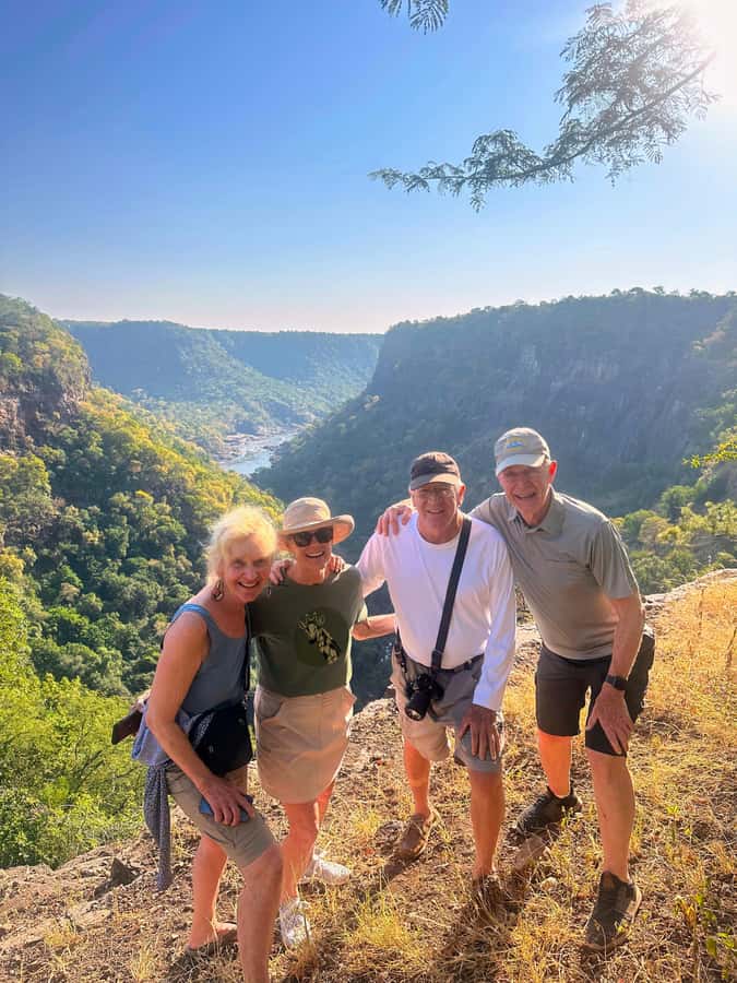 Victoria Falls Gorge Hike & Farm to Table Village Lunch - Choosing your way down into the gorge