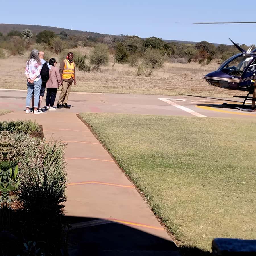 Victoria Falls: Helicopter Flight Aerial View of The Falls - Batoka Gorge and the River Beyond the Drop
