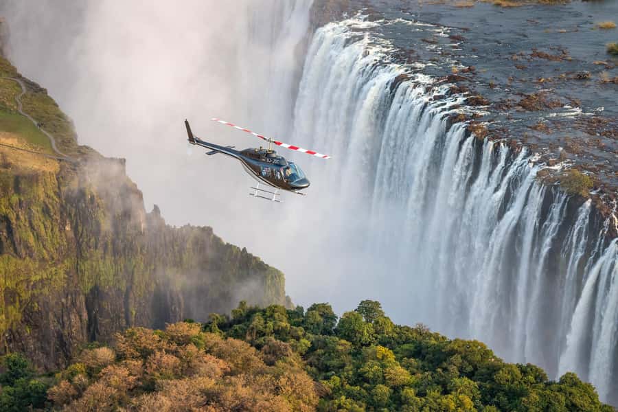 Victoria Falls Helicopter Flights - What the Flight Feels Like Inside the Helicopter