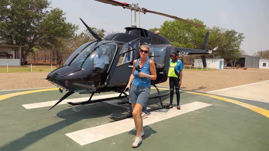 Victoria Falls: Helicopter Tour with Hotel Pickup - From Victoria Falls hotel to the helipad