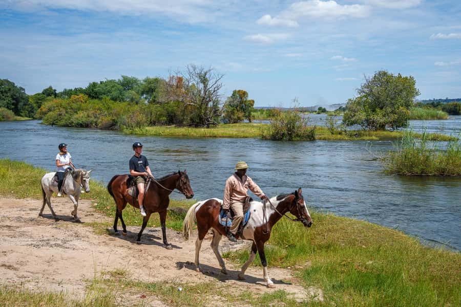 Victoria Falls National Park: Horseback Safari - Lunch back at the stables