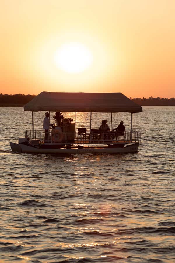 Victoria Falls: Private Sunset Cruise on the Zambezi River - Moving Through the Zambezi Channels