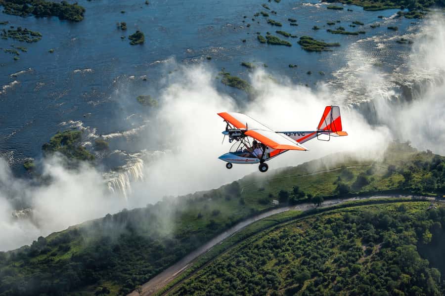 Victoria Falls: Scenic Microlight Flight - Taking off from Batoka Sky