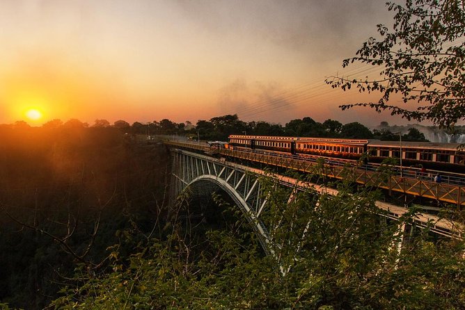 Victoria Falls Steam Train Dinner - The evening begins behind Victoria Falls Hotel