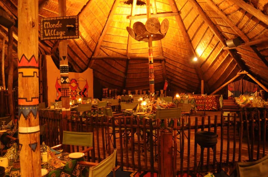 Victoria Falls: The Boma Dinner and Drum Show - The buffet: game meats, vegetables, and familiar choices