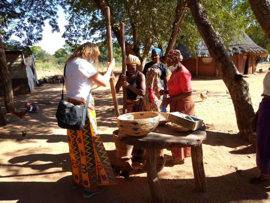 Victoria Falls Village tours - Meeting the head of the homestead