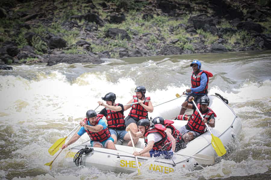 Victoria Falls: Whitewater Rafting Experience - The gorge hike is part of the price you pay