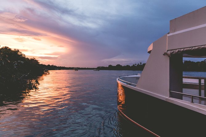 Zambezi River Sunset Cruise, from Victoria Falls, Zimbabwe - Boarding the Zambezi Explorer at Zambezi National Park